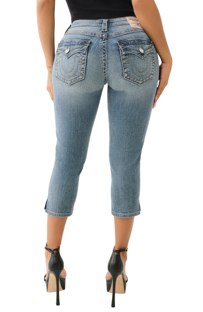 True Religion Jennie Curvy Crop Skinny Jeans, Alternate, color, Sunset Rose