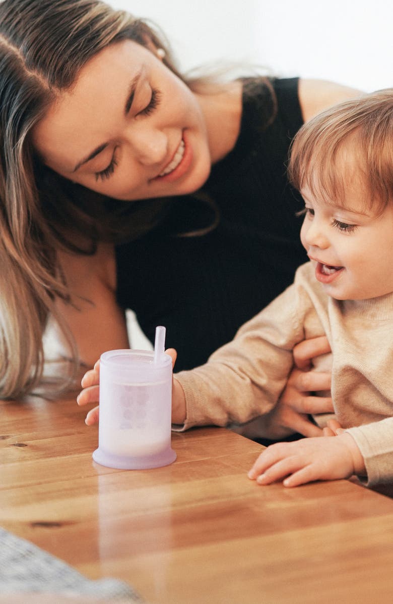 Olababy 4-Pack Easy Sipping Straw Cups, Alternate, color, Kiwi/ Lemon