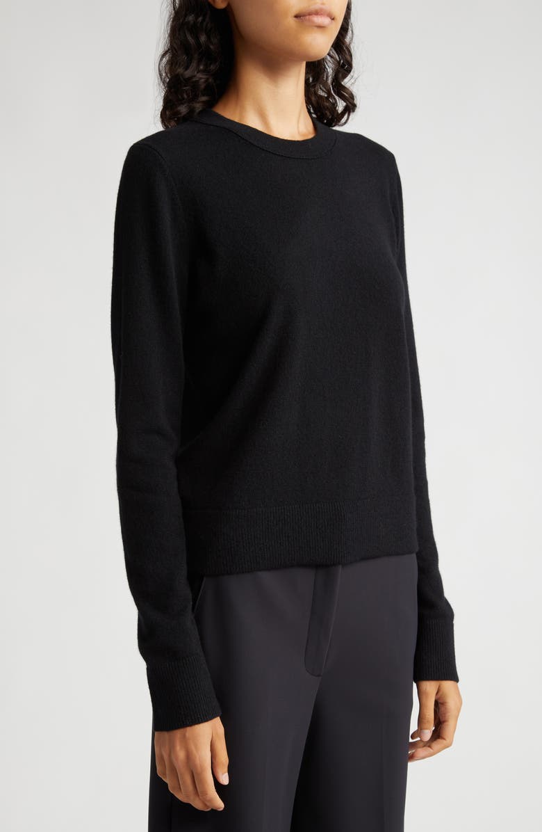 Vince Classic Crewneck Cashmere Sweater, Alternate, color, Black