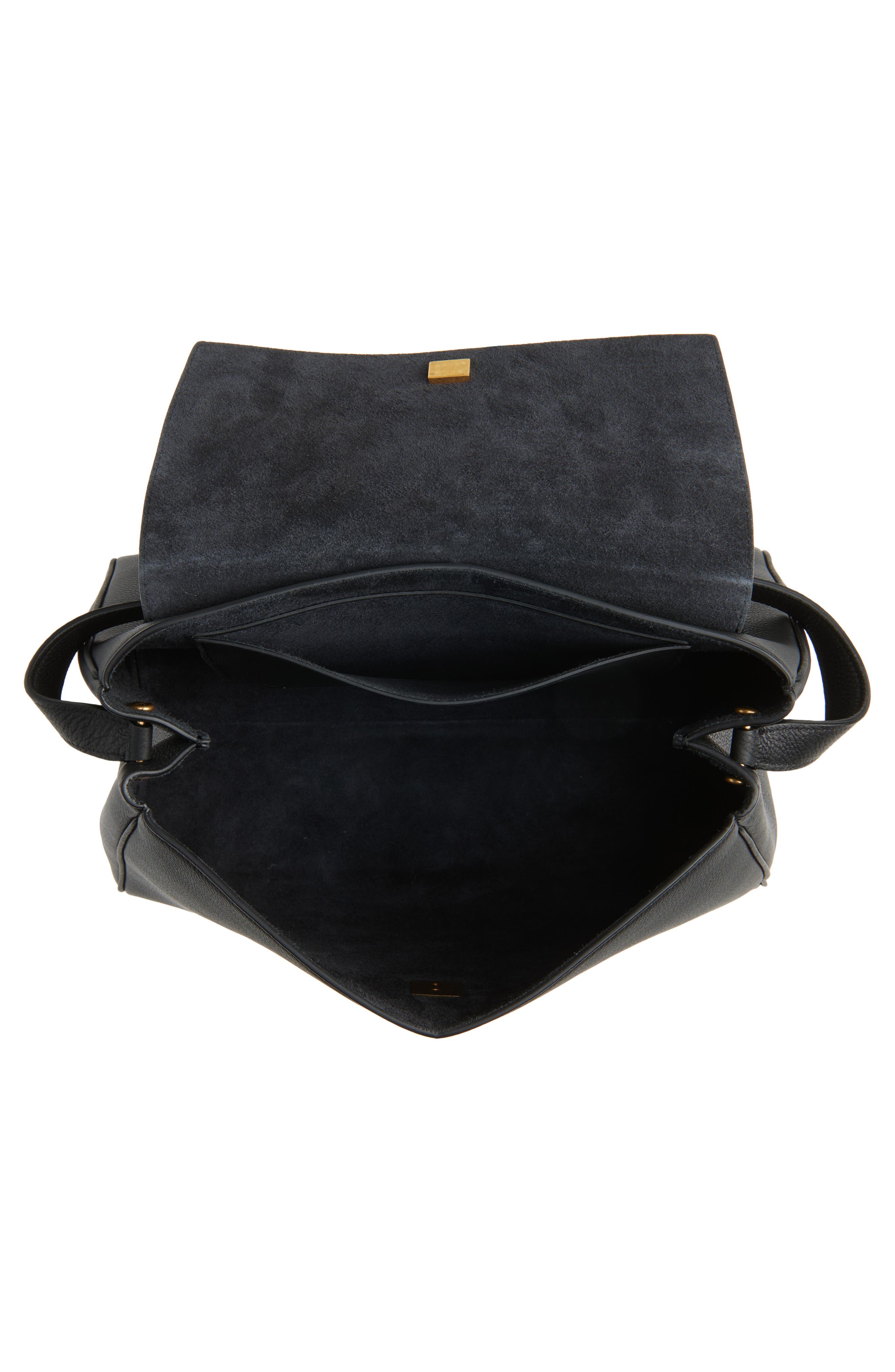 Khaite Audrey Leather Top Handle Bag, Alternate, color, Black 200
