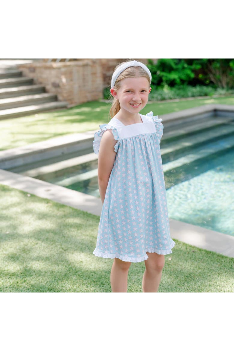 Caroline Girls' Dress, Alternate, color, Seaside Starfish