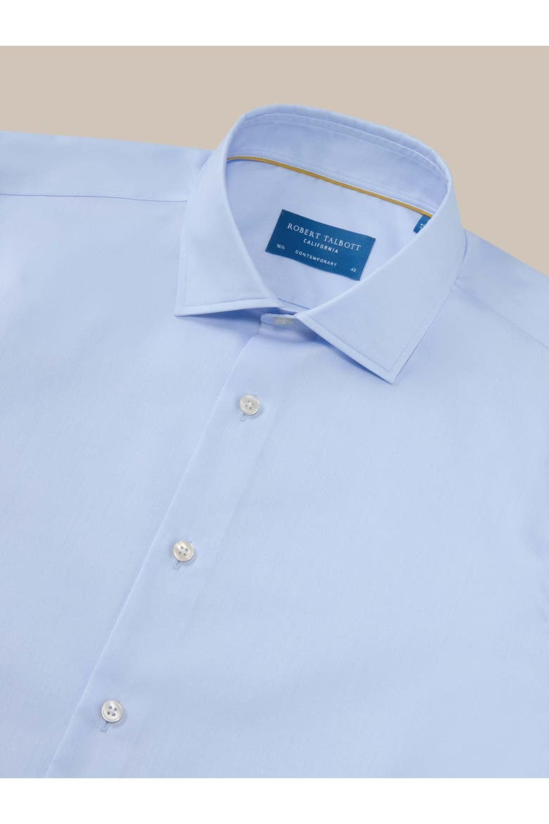 Reynolds Twill Contemporary Fit Shirt, Alternate, color, Light Blue