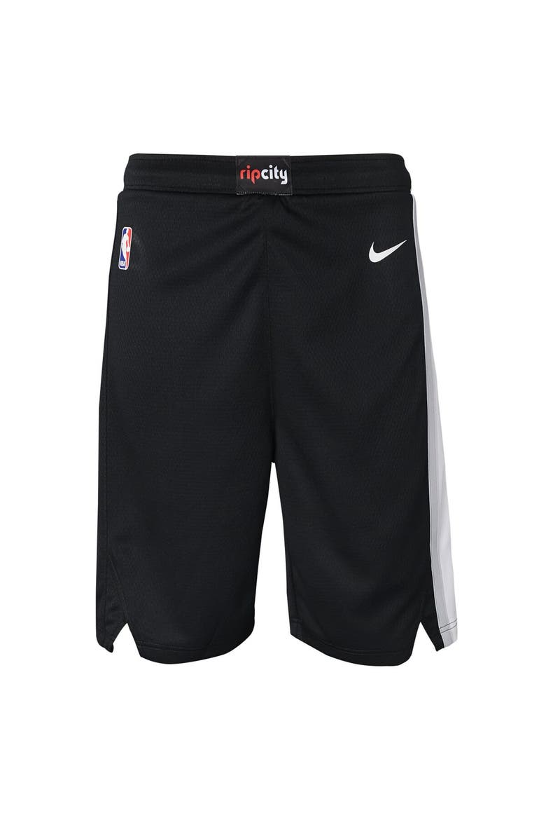Youth Nike Black Portland Trail Blazers Swingman Performance Shorts – Icon Edition, Alternate, color, Black