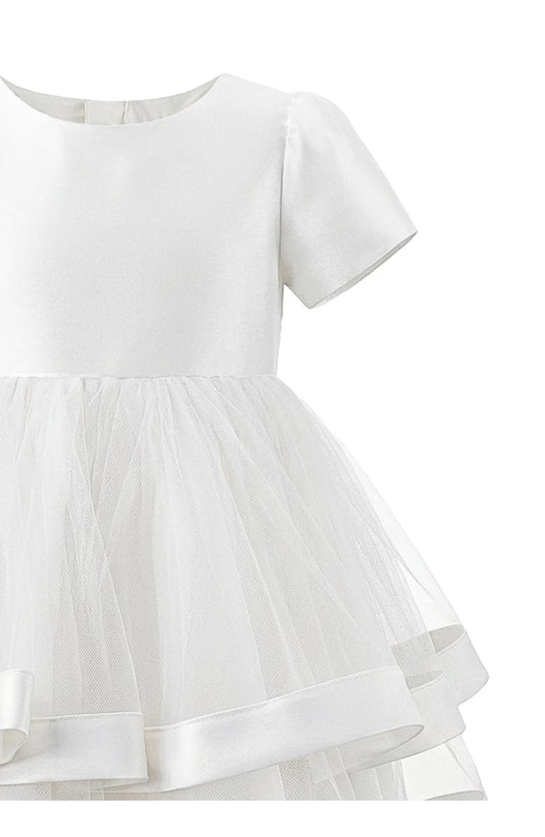 Tulleen Satin Bow Dress, Alternate, color, White