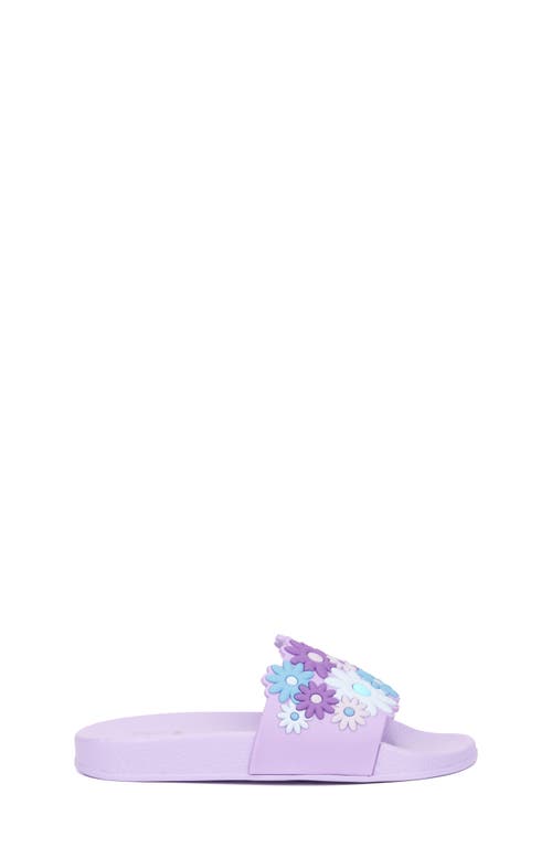 Olivia Miller Kids' Daisy Slide Sandal In Purple