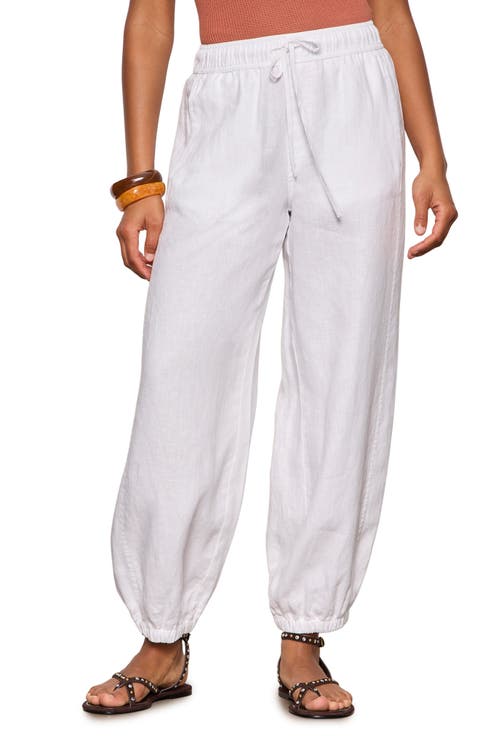 Melody Drawstring Linen Balloon Pants
