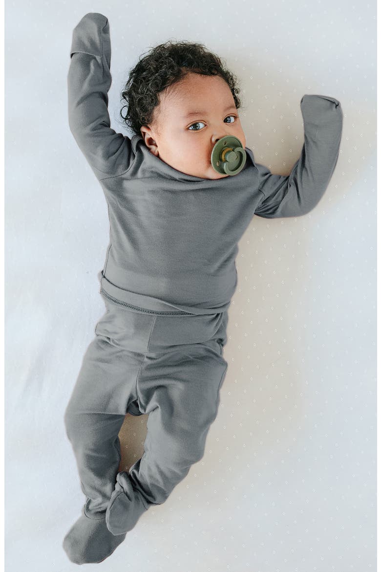 Fitted Two-Piece Pajamas, Alternate, color, SMOKED PEARL