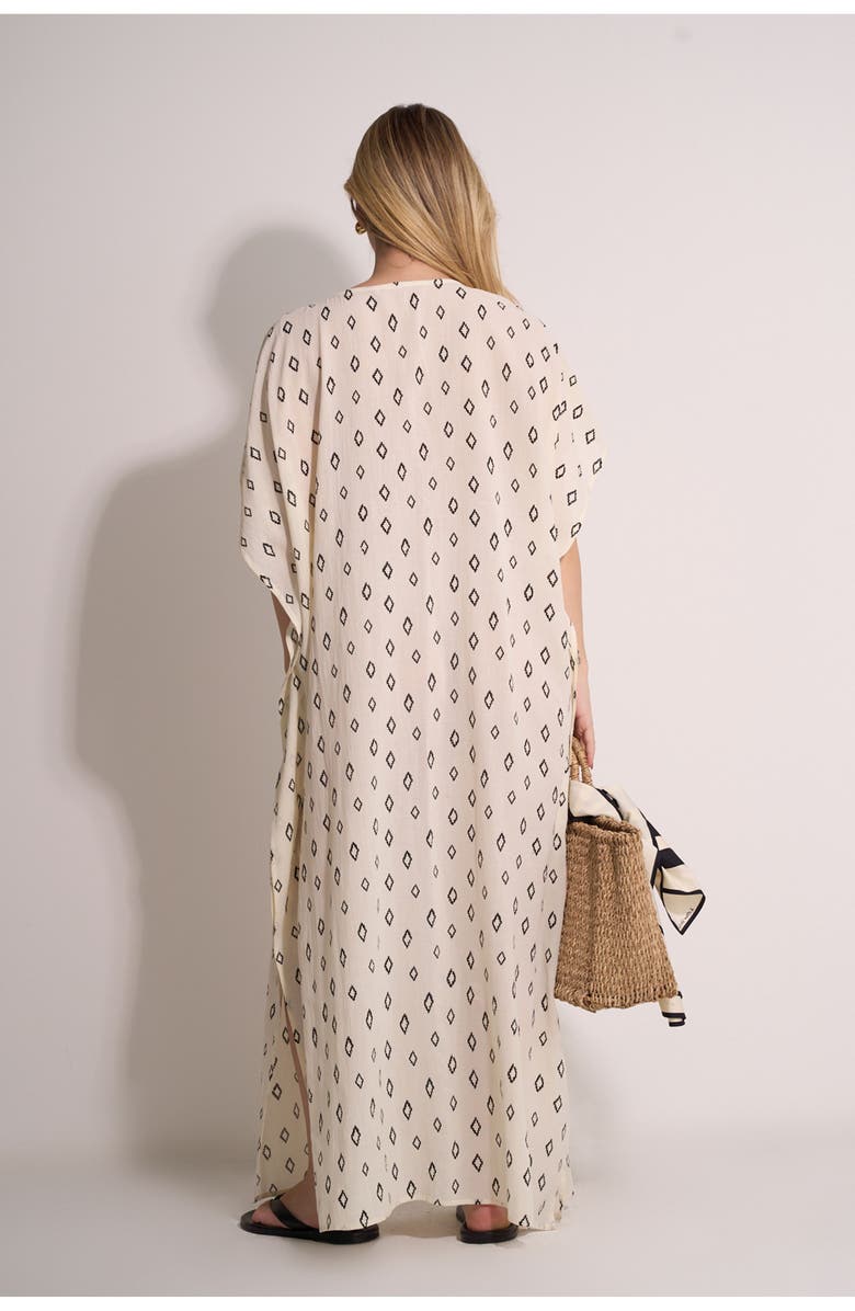 Gottex Beach Life Avela Kaftan Cover-Up, Alternate, color, Cream