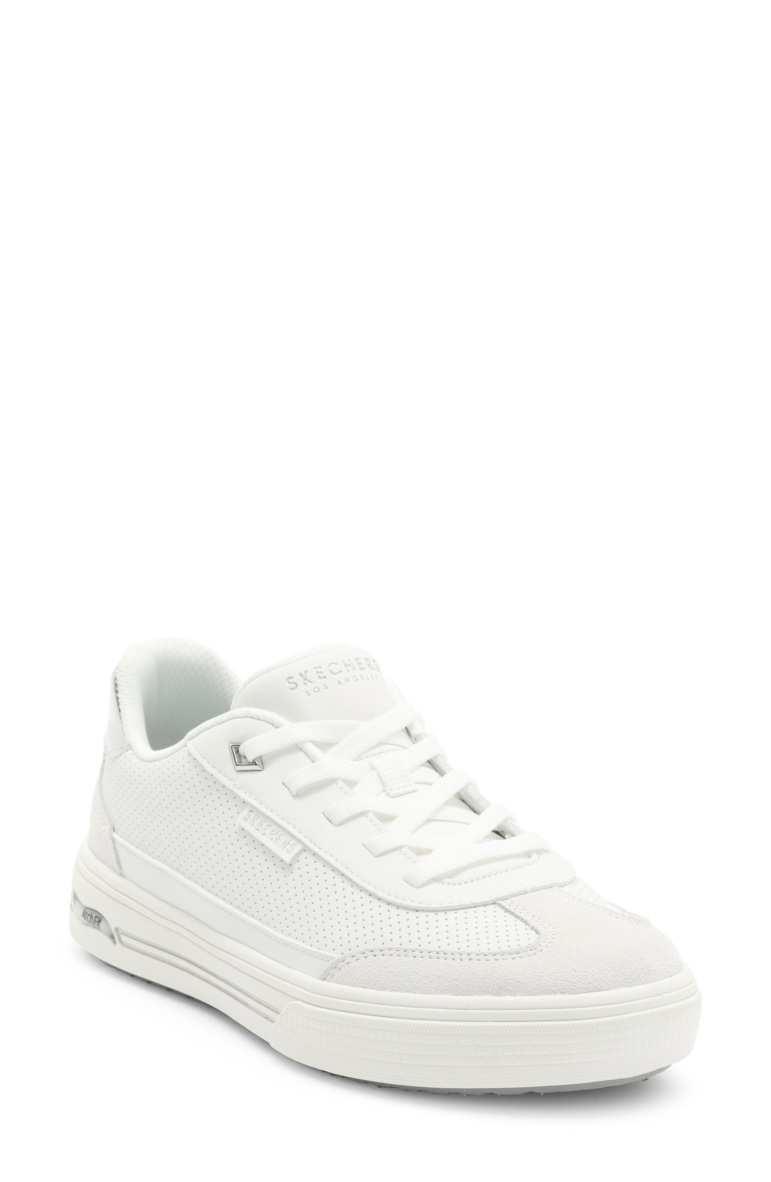 SKECHERS Slip-Ins<sup>®</sup>: Arch Fit<sup>®</sup> Arcade Diamond Daze Sneaker, Main, color, White