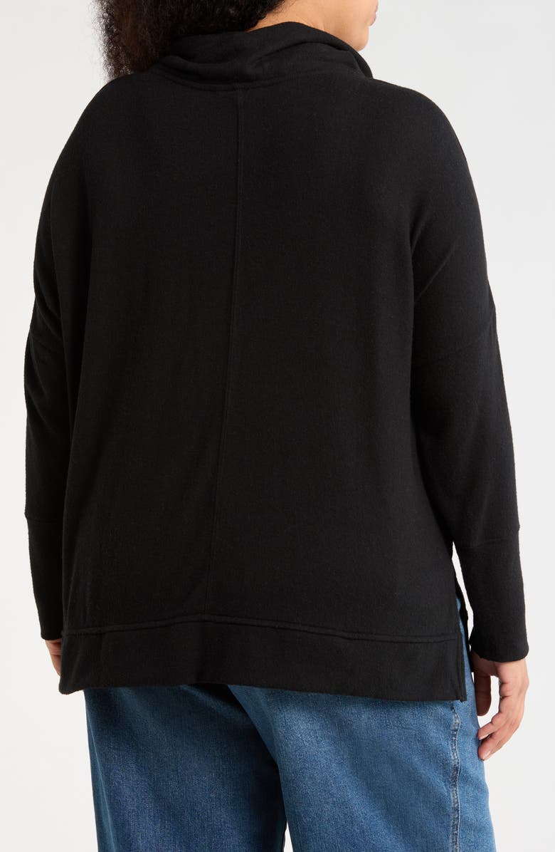 Caslon<sup>®</sup> Cowl Neck Tunic Top, Alternate, color, Black