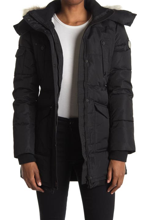 Astrid Heavyweight Faux Fur Trim Jacket