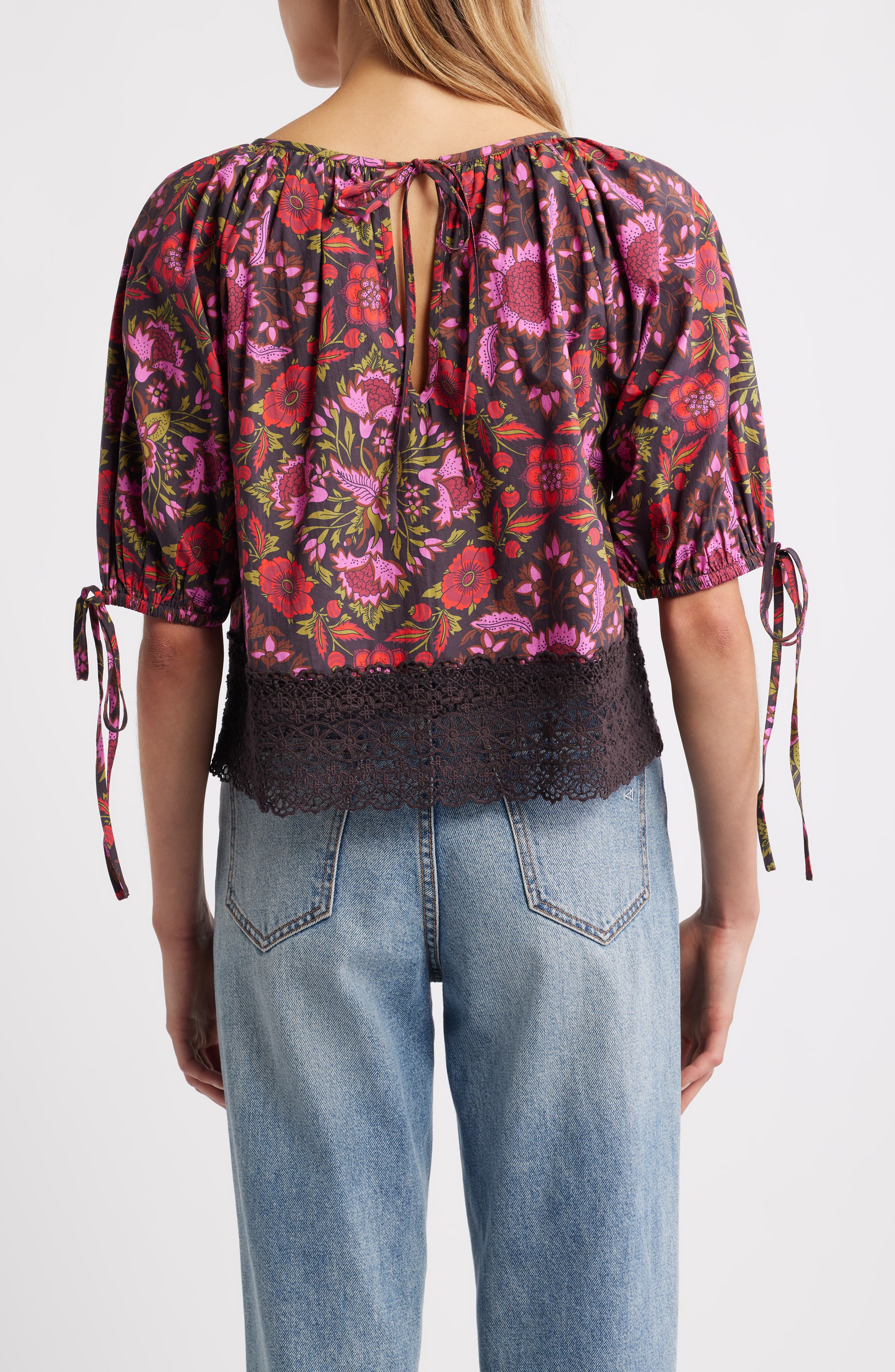 Veda Floral Cotton Top - image 2
