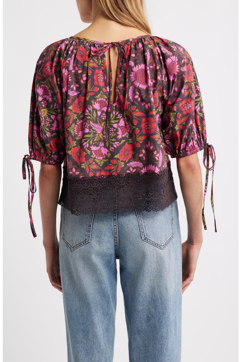 Veda Floral Cotton Top, Alternate, color, TABITHA FLORAL PRINT