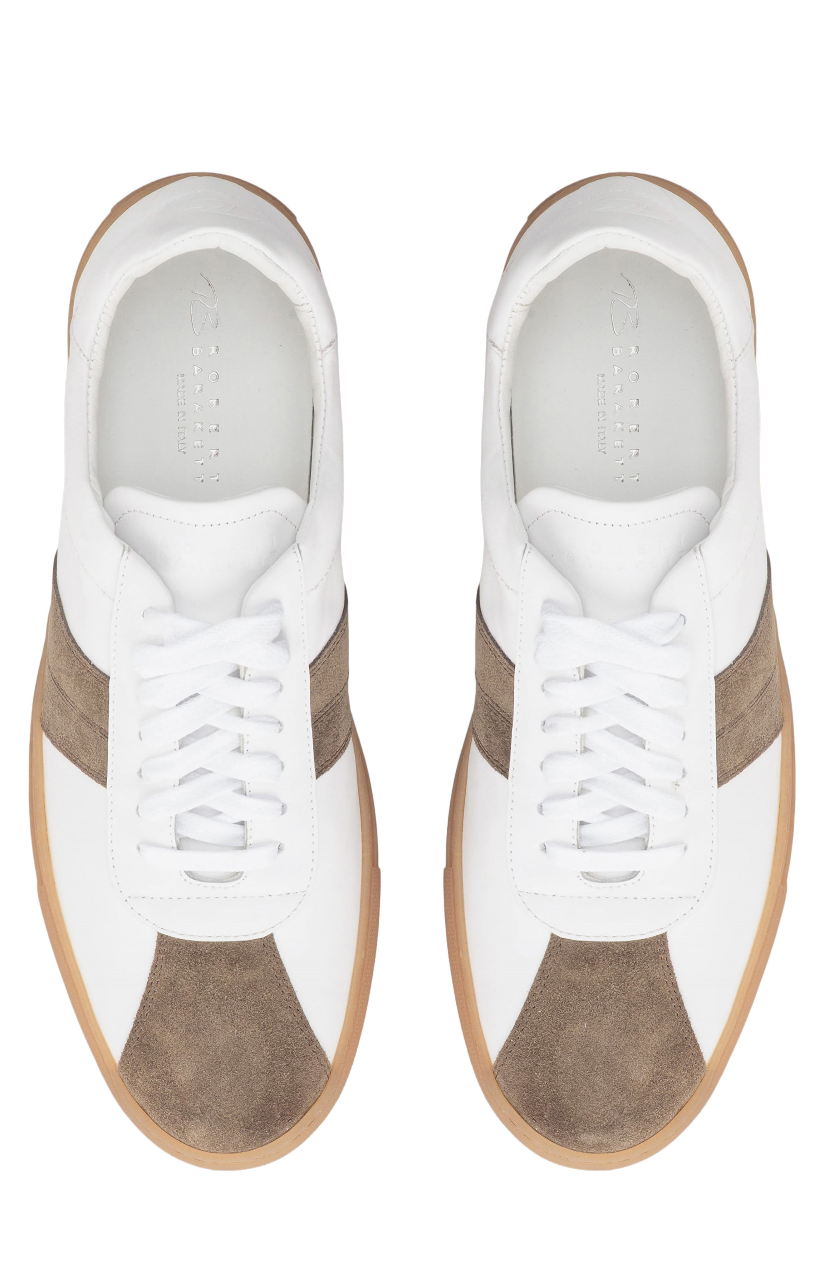 Robert Barakett Dalton Stripe Sneaker, Alternate, color, Tobacco