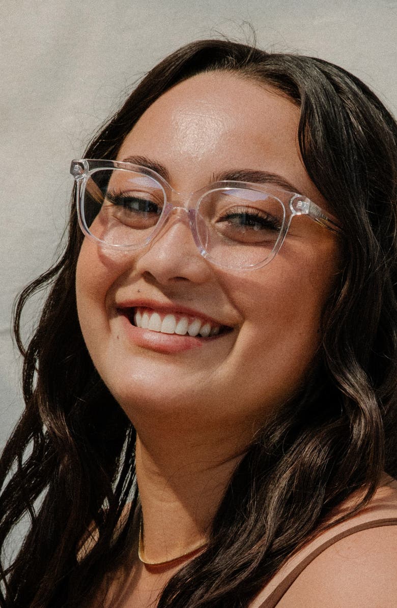 Mohala Eyewear Lahela 52mm Low Nose Bridge Medium Width Square Optical Glasses, Alternate, color, 