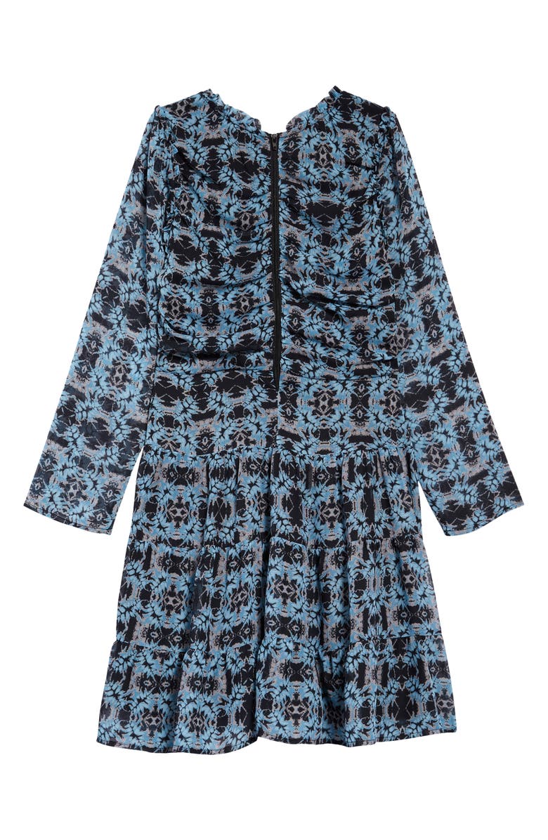 Ava & Yelly Kids' Long Sleeve Tiered Dress, Alternate, color,