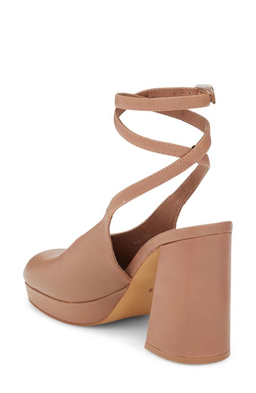 Jeffrey Campbell Vivre Ankle Strap Platform Pump In Brown