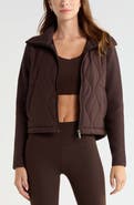 Zella Cascade Quilted Hybrid Jacket