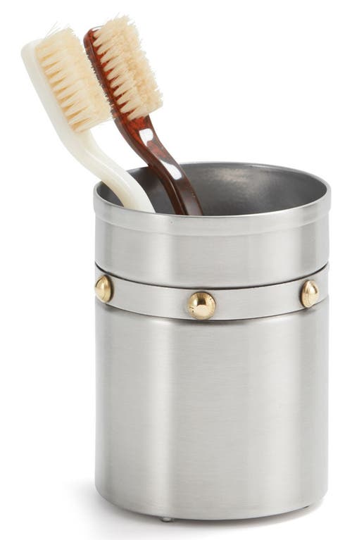 Roselli Trading Company Rivets Tumbler In Silver