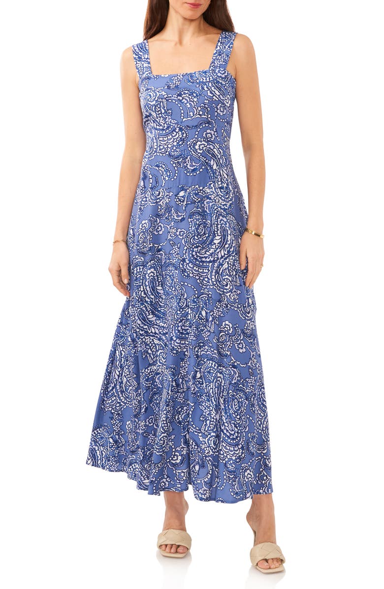 Robe D'été Chaps à Bretelles - Motif Paisley Blanc, Taille 4 | Occasion Très Bon état
