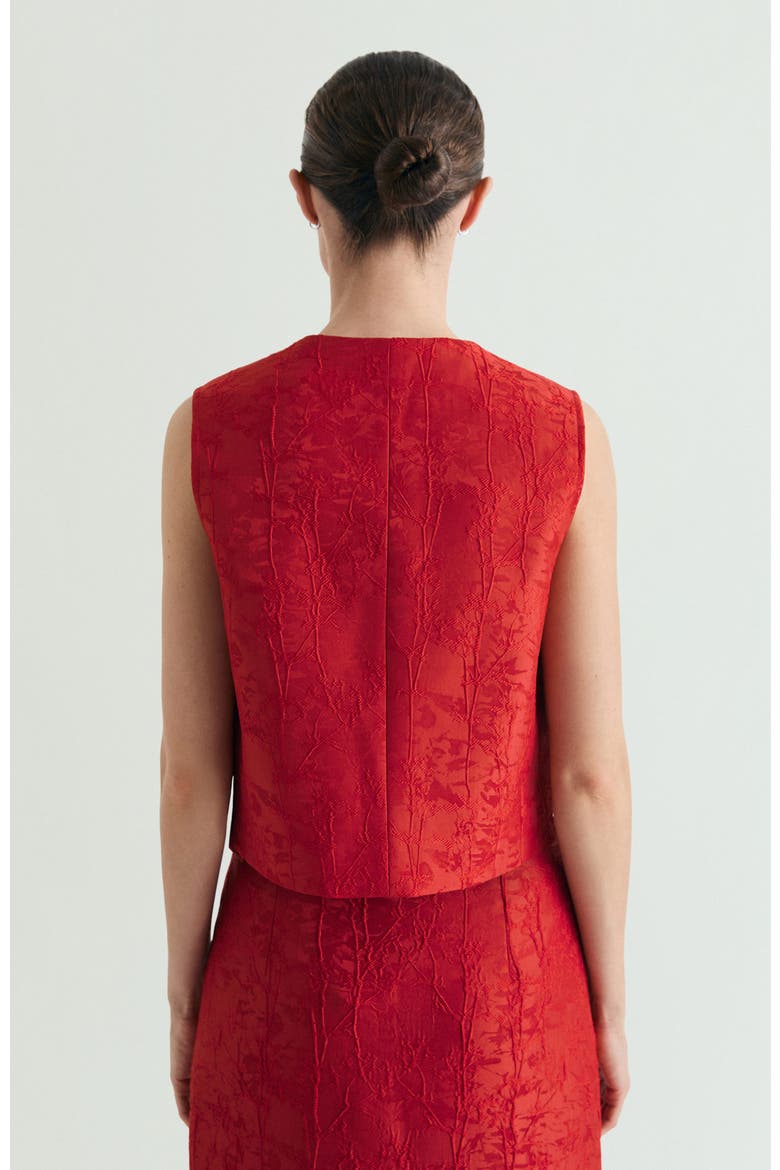 Jac Asian Vest, Alternate, color, Red