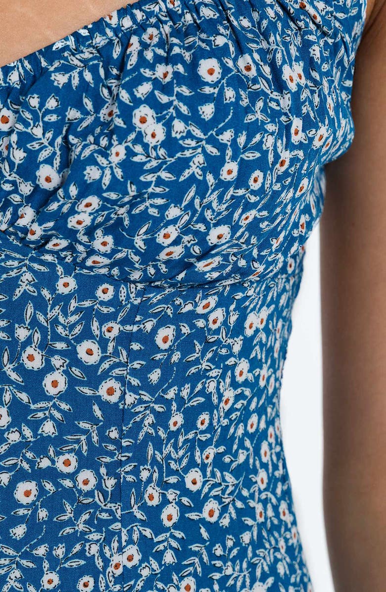 Princess Polly Georgia Floral Minidress, Alternate, color, Blue Floral