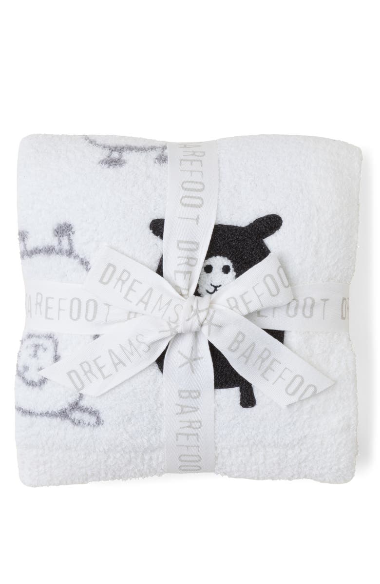 Barefoot Dreams<sup>®</sup> CozyChic<sup>™</sup> Black Sheep Stroller Blanket, Alternate, color, 