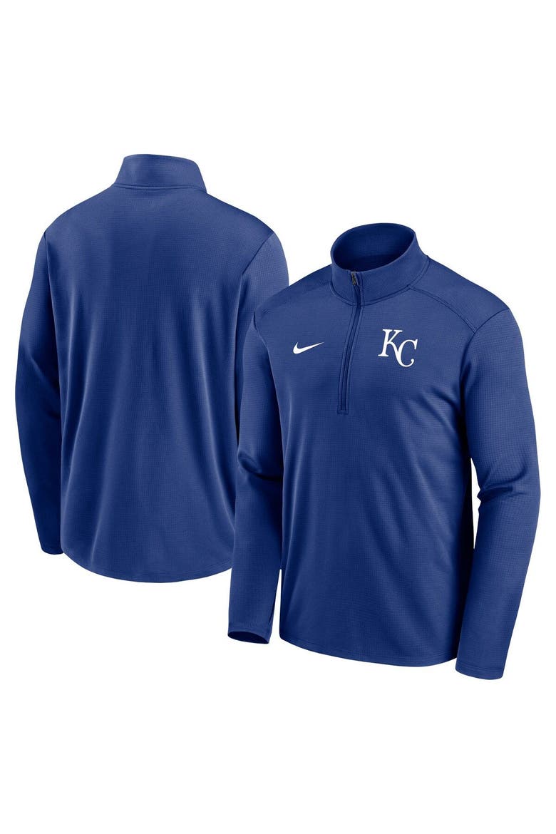 Men's Nike Royal Kansas City Royals Agility Pacer Lightweight Performance Half-Zip Top, Main, color, Royal