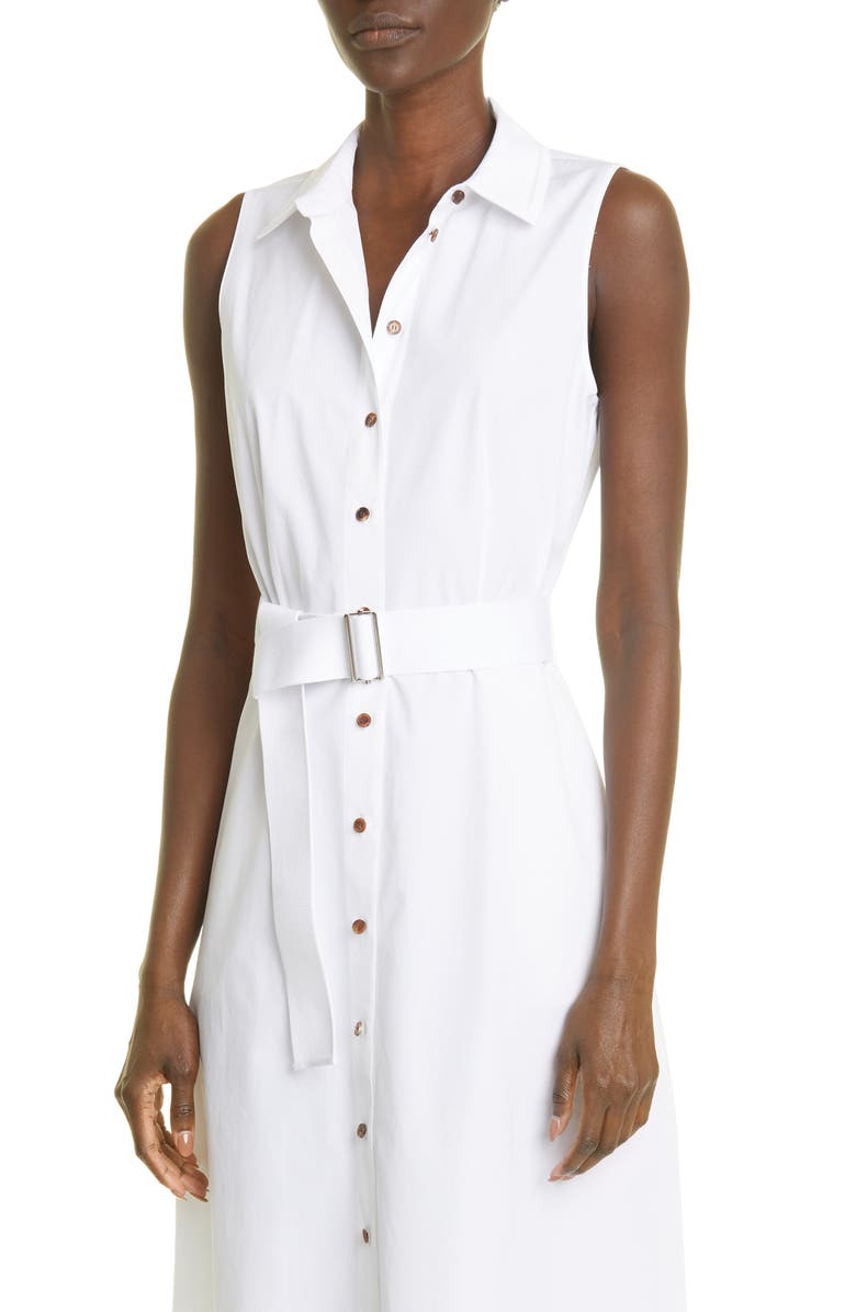 Lafayette 148 New York Organic Cotton Poplin Shirtdress, Alternate, color,