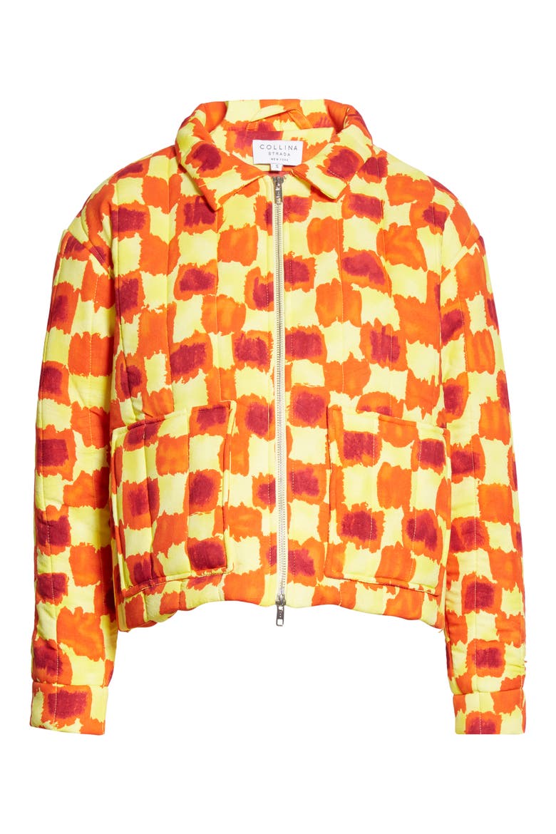 Comfort Jacket, Alternate, color, YELLOW CHECK
