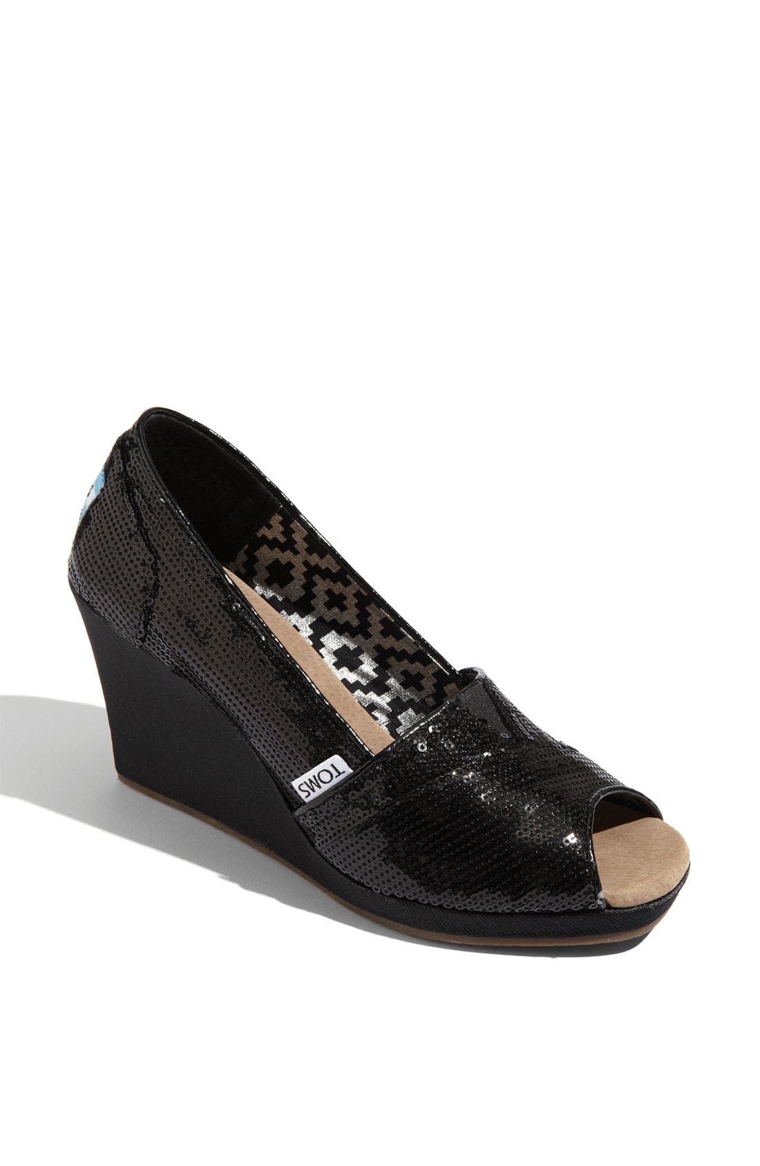 TOMS Sequin Wedge, Main, color, 