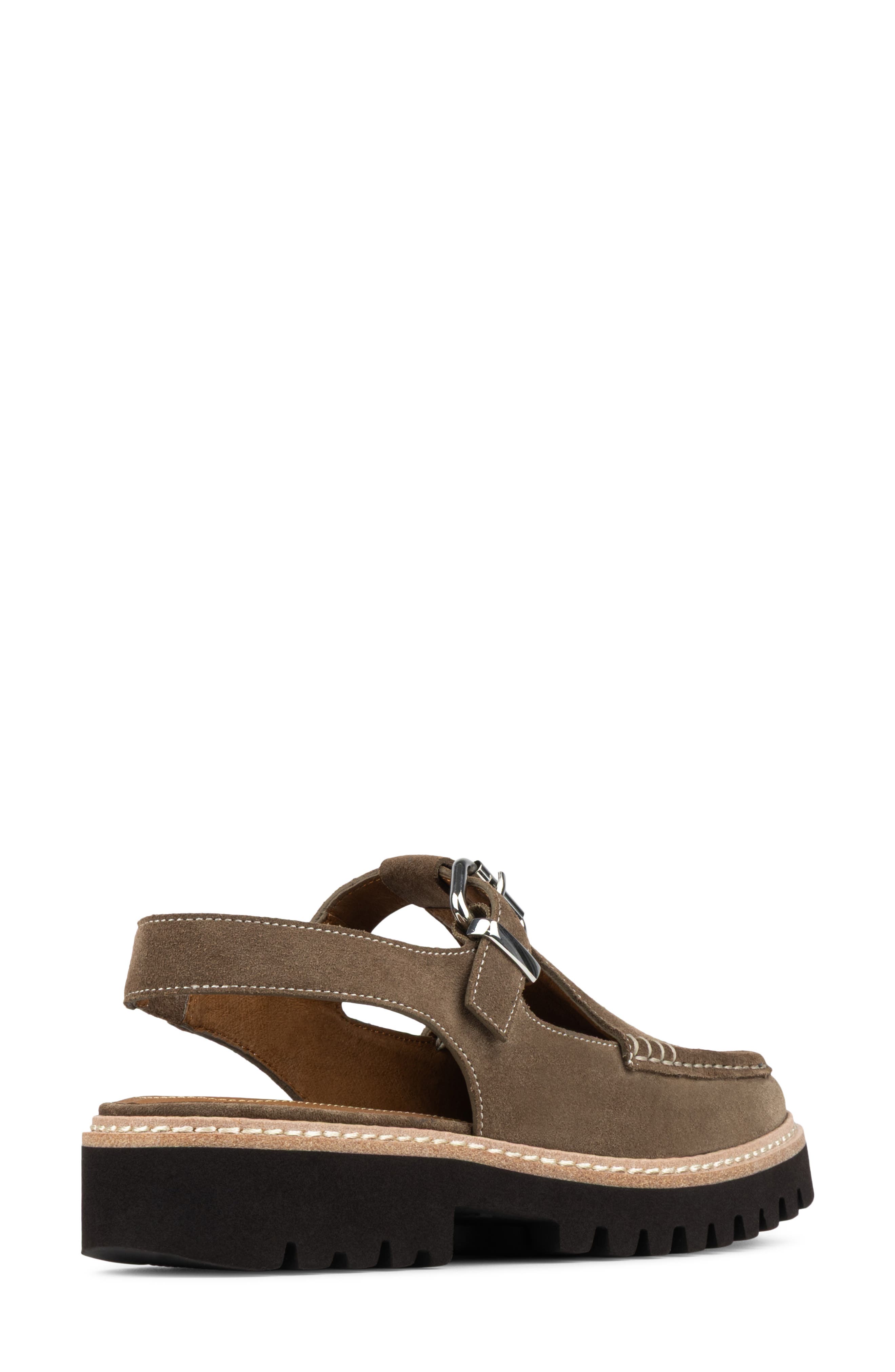Cutout Slingback Loafer, Alternate, color, BARK