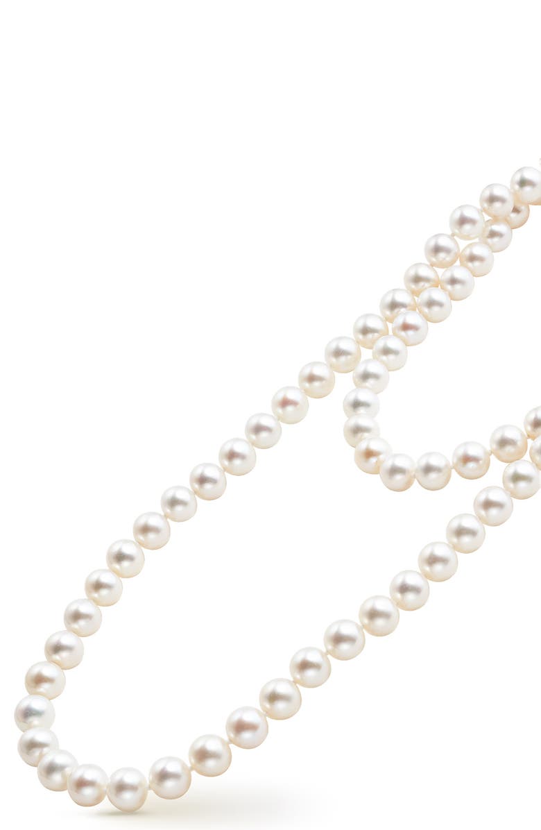 LAGOS Luna Freshwater Pearl Necklace, Alternate, color, Pearl/ Silver