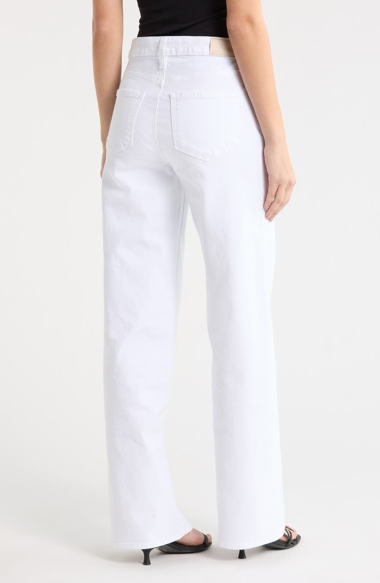 PAIGE Tatum High Waist Wide Leg Jeans, Alternate, color, Crisp White