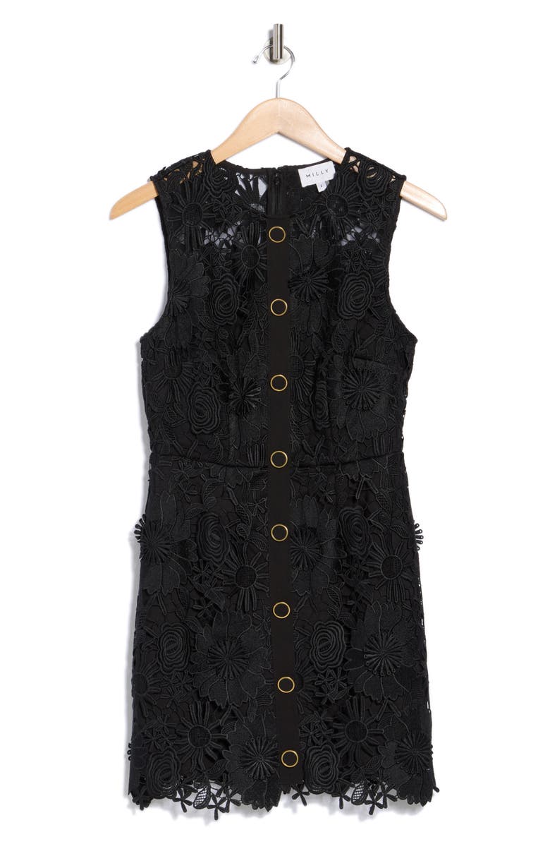 Milly Judy Floral Lace Minidress, Alternate, color, 