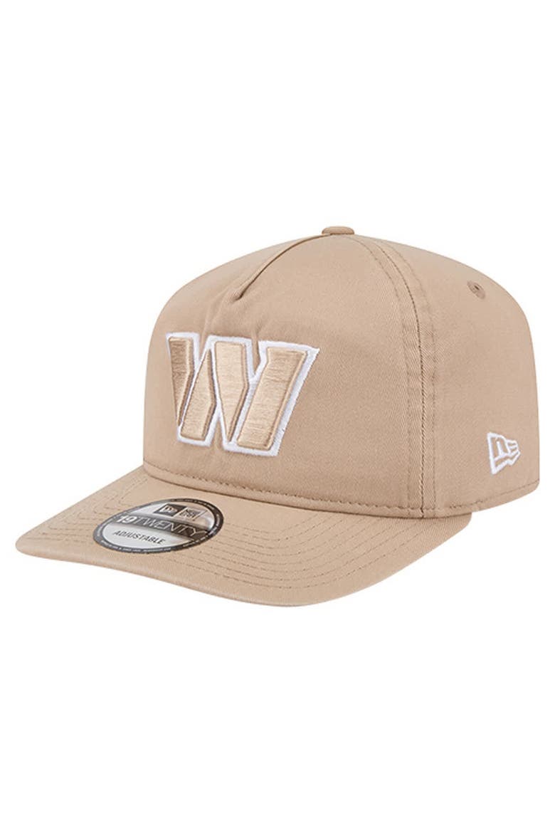 Men's New Era Tan Washington Commanders 19TWENTY Adjustable Hat, Main, color, Tan