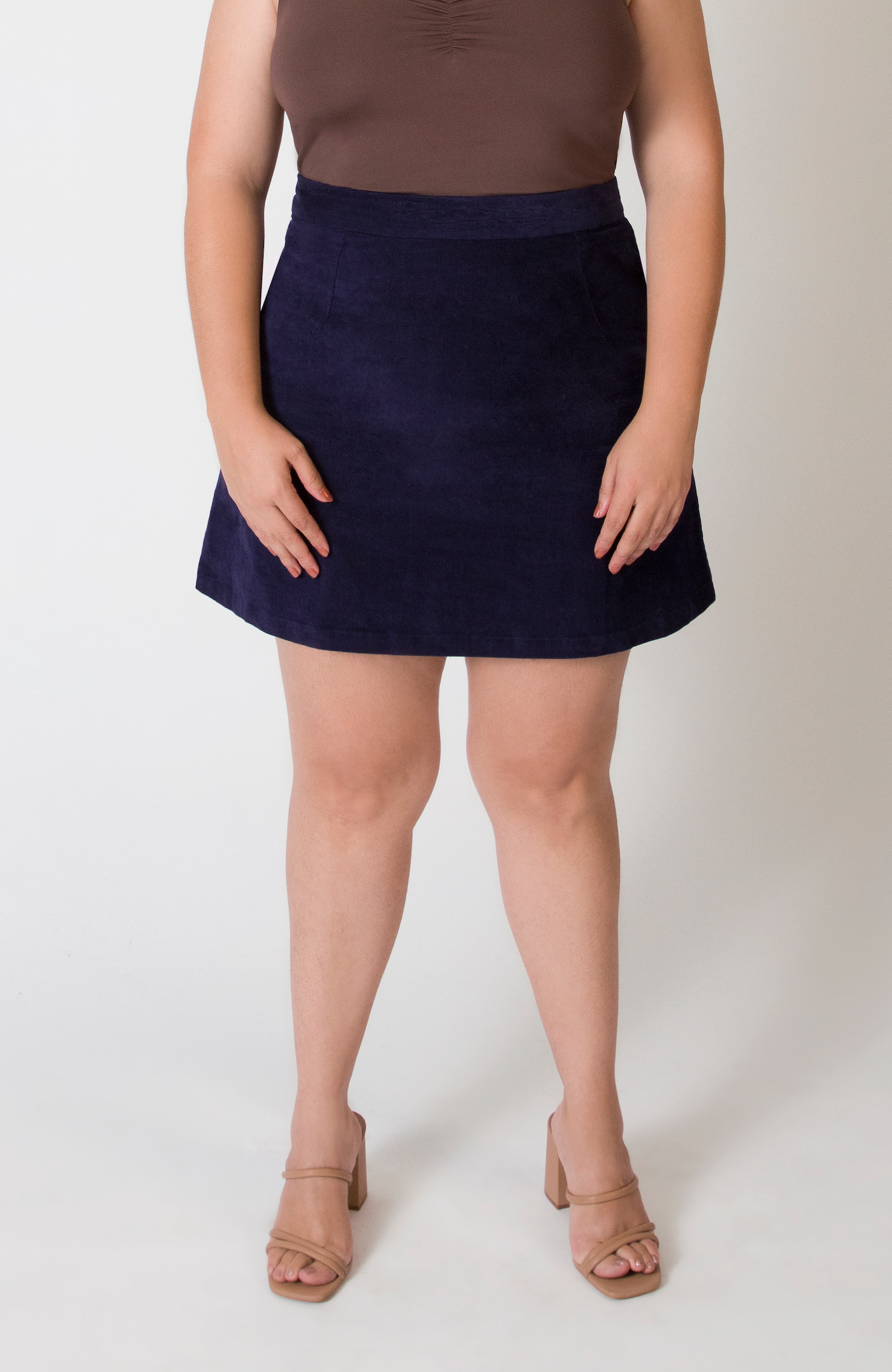 Aam The Label The Cord Mini Skirt in Navy 