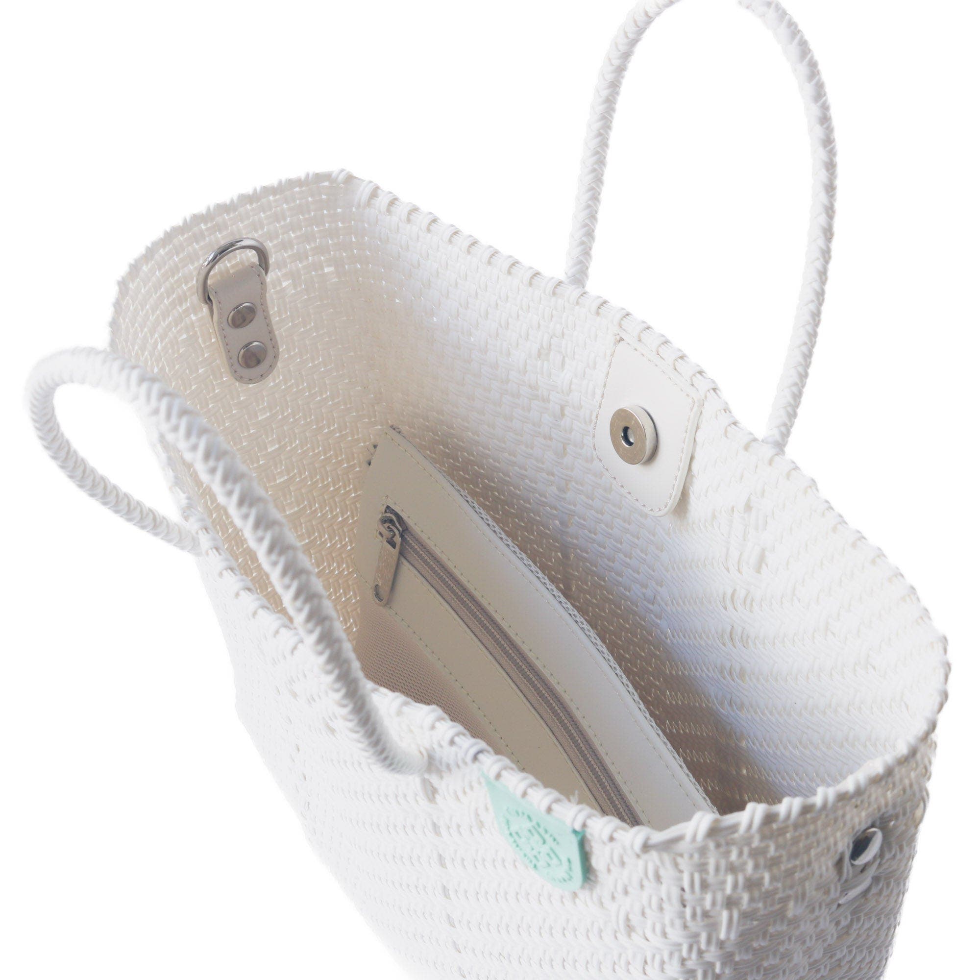 Tin Marin Paloma Medium Woven Resort Crossbody Bag, Alternate, color, White