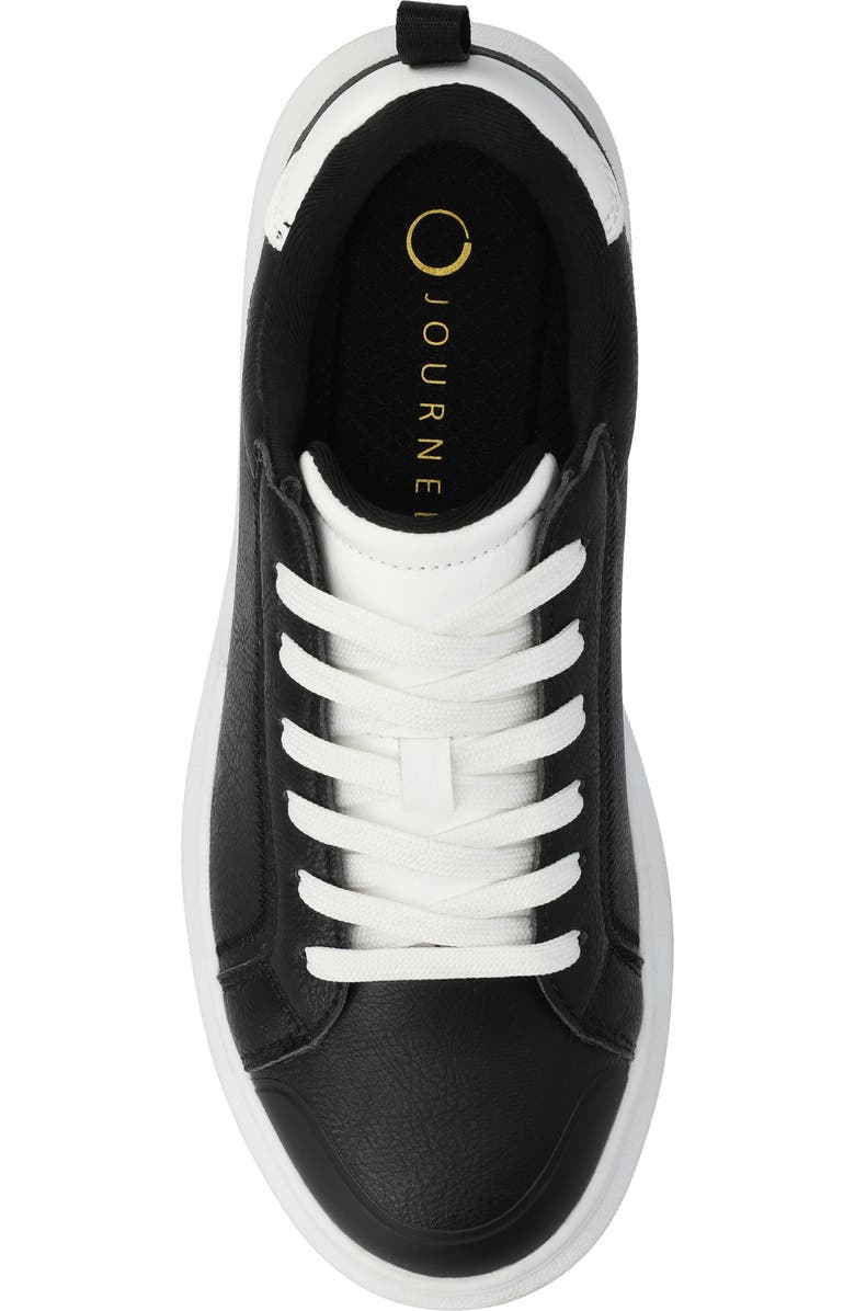 Journee Collection Meeya Woven Casual Sneaker, Alternate, color, Black