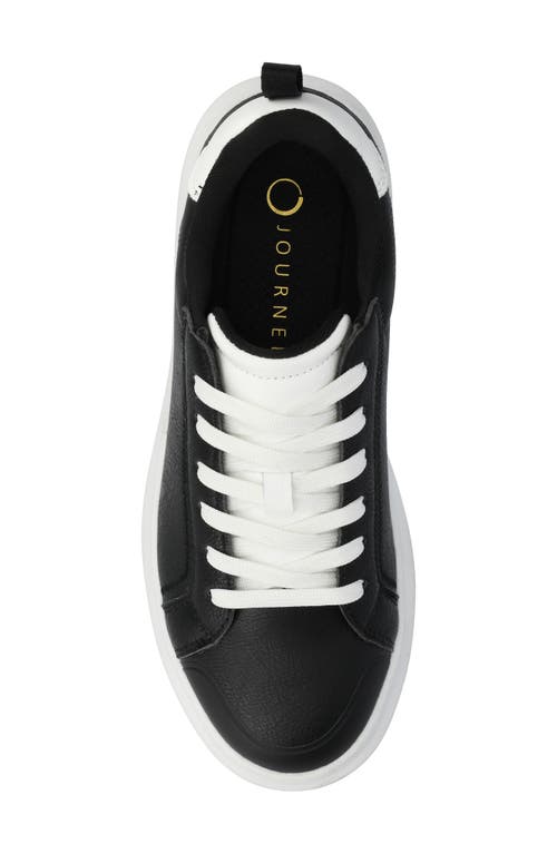 Journee Collection Meeya Woven Casual Sneaker In Black