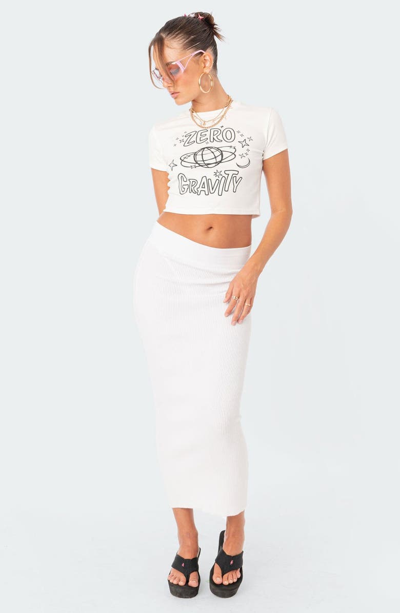 EDIKTED Leila Knit Maxi Skirt, Alternate, color,