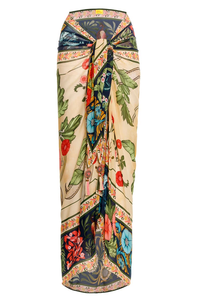 Agua Bendita Marine Harvest Cover-Up Pareo, Alternate, color, 