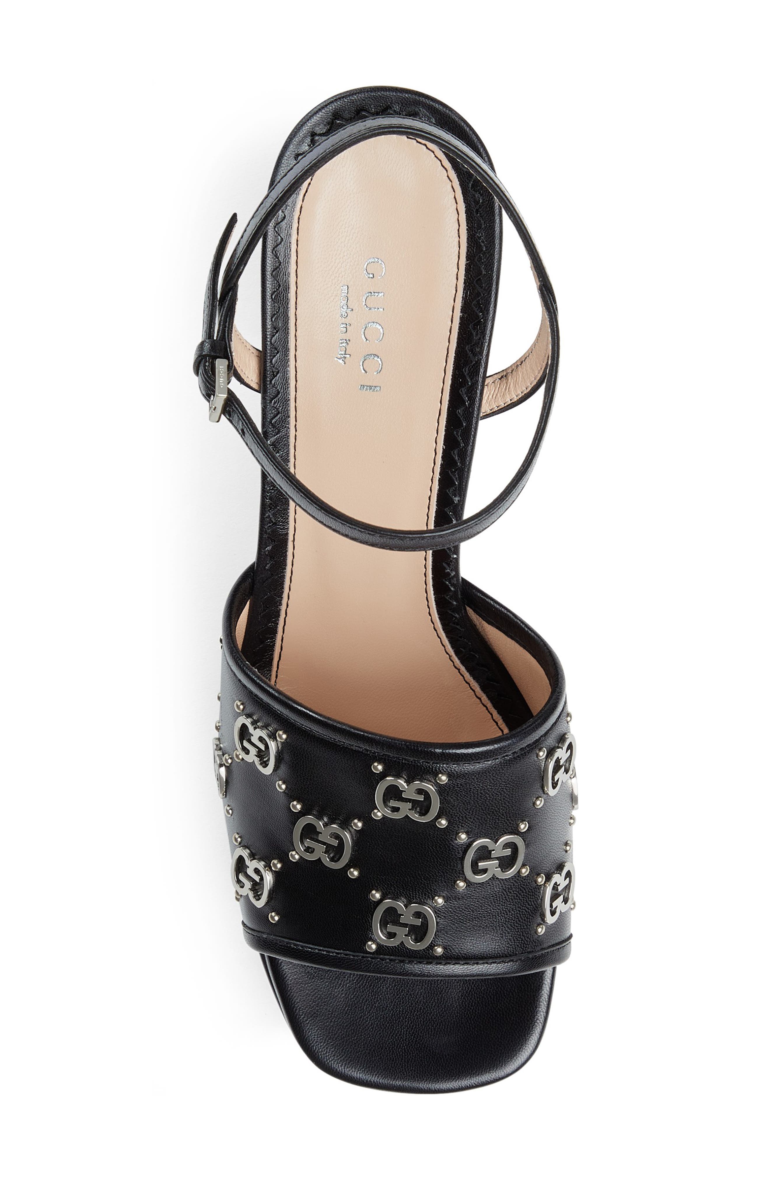 Gucci Janaya GG Logo Quarter Strap Sandal, Alternate, color, 