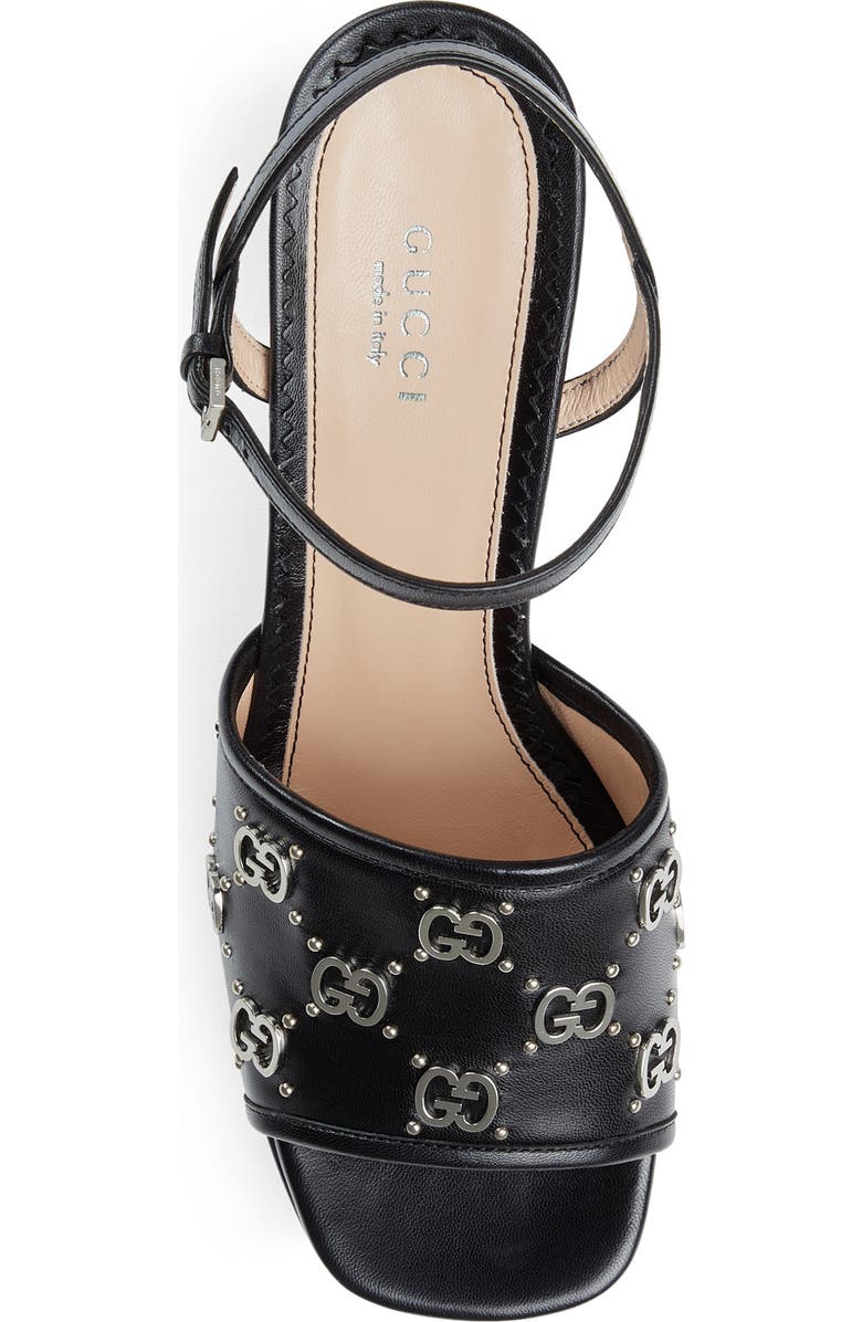 Gucci Janaya GG Logo Quarter Strap Sandal, Alternate, color,