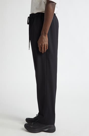 パンツ Mm6 By Maison Margiela Delave Cotton Drawstring Pants With MM6 Maison Margiela DRAWSTRING PANTS - BLACK | Garmentory
