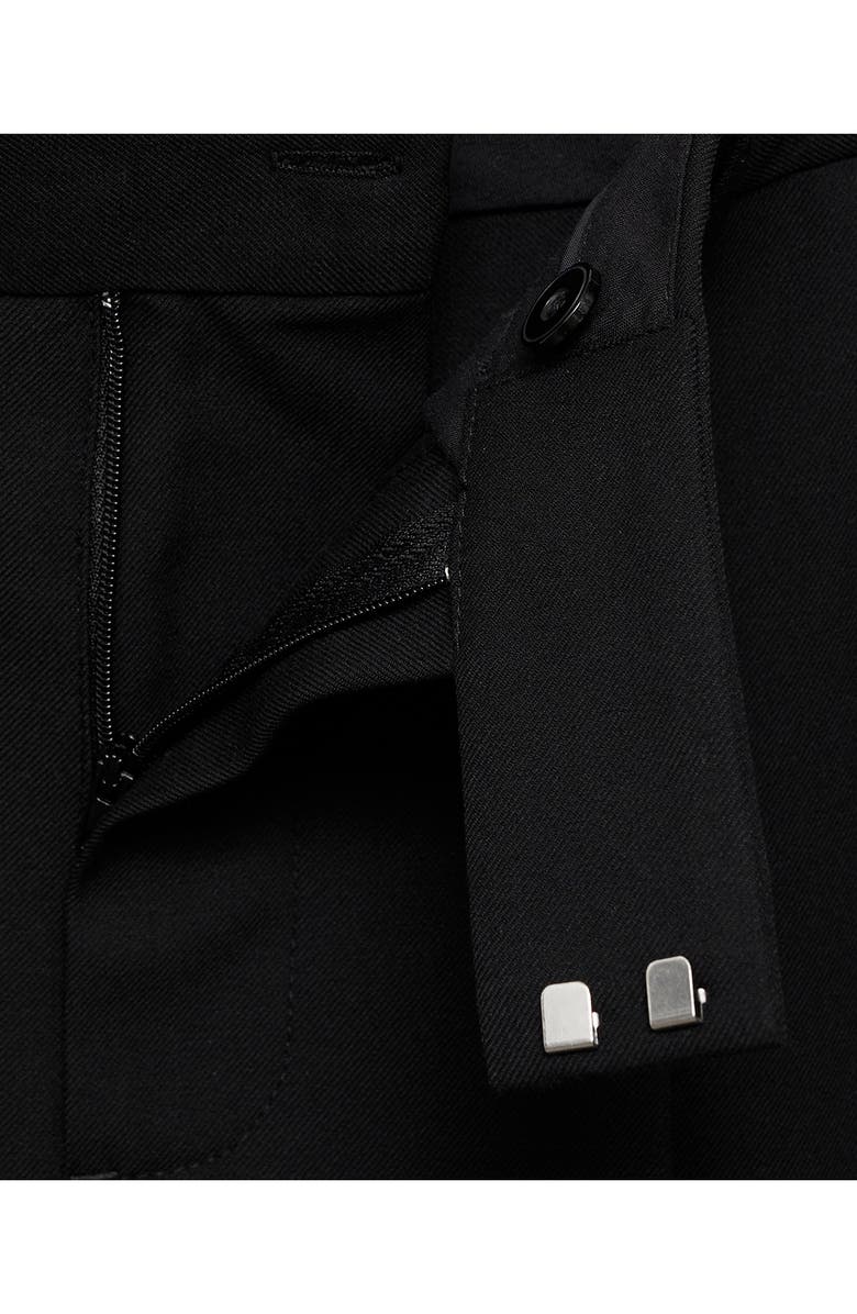 MANGO Straight Leg Suit Pants, Alternate, color, Black