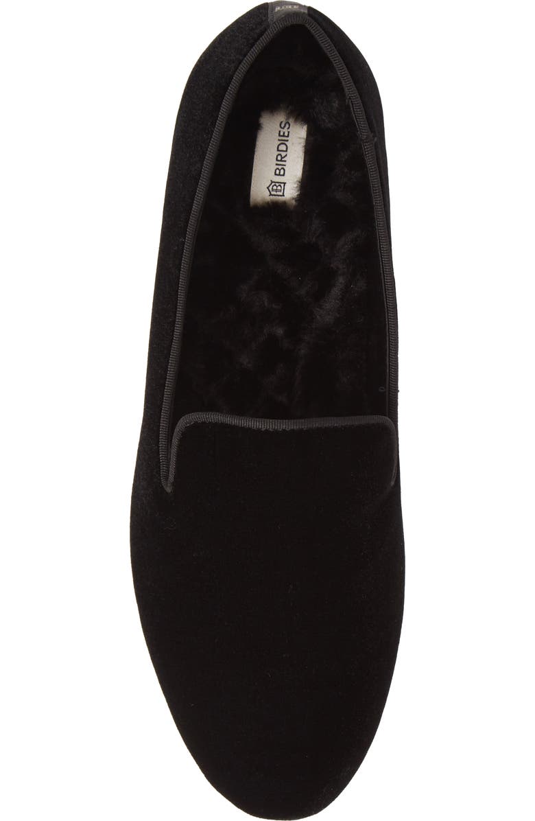 Birdies Starling Faux-Fur Lined Genuine Calf Hair Loafer, Alternate, color,
