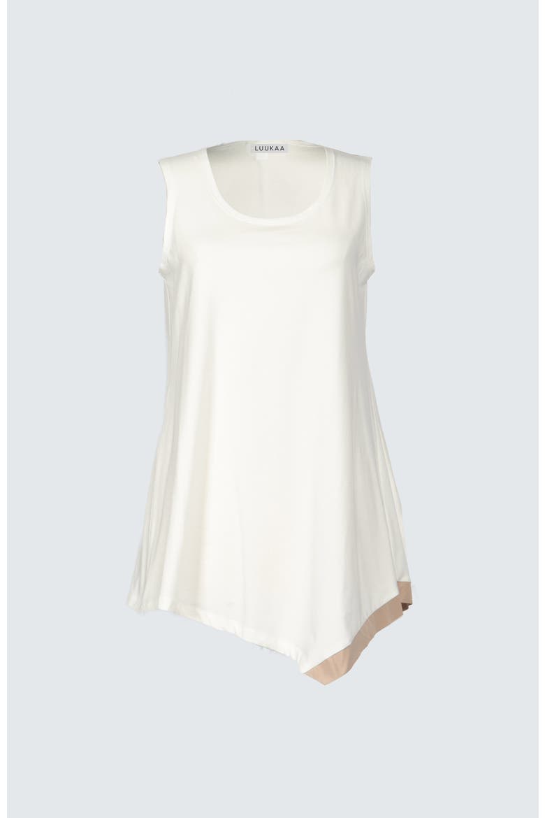 Harmony Cotton Jersey Top, Alternate, color, Ecru