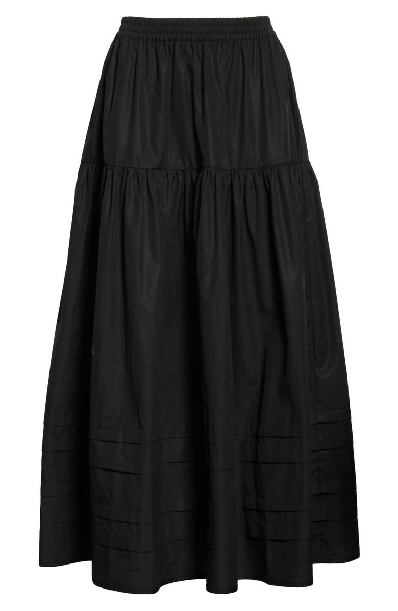 Cecilie Bahnsen Eiko Tiered Cotton Maxi Skirt, Alternate, color, 