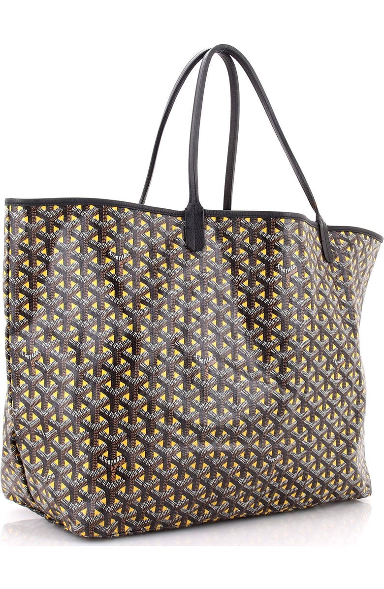 Pre-Owned Goyard Saint Louis Tote Claire Voie Coated Canvas GM, Alternate, color, Black